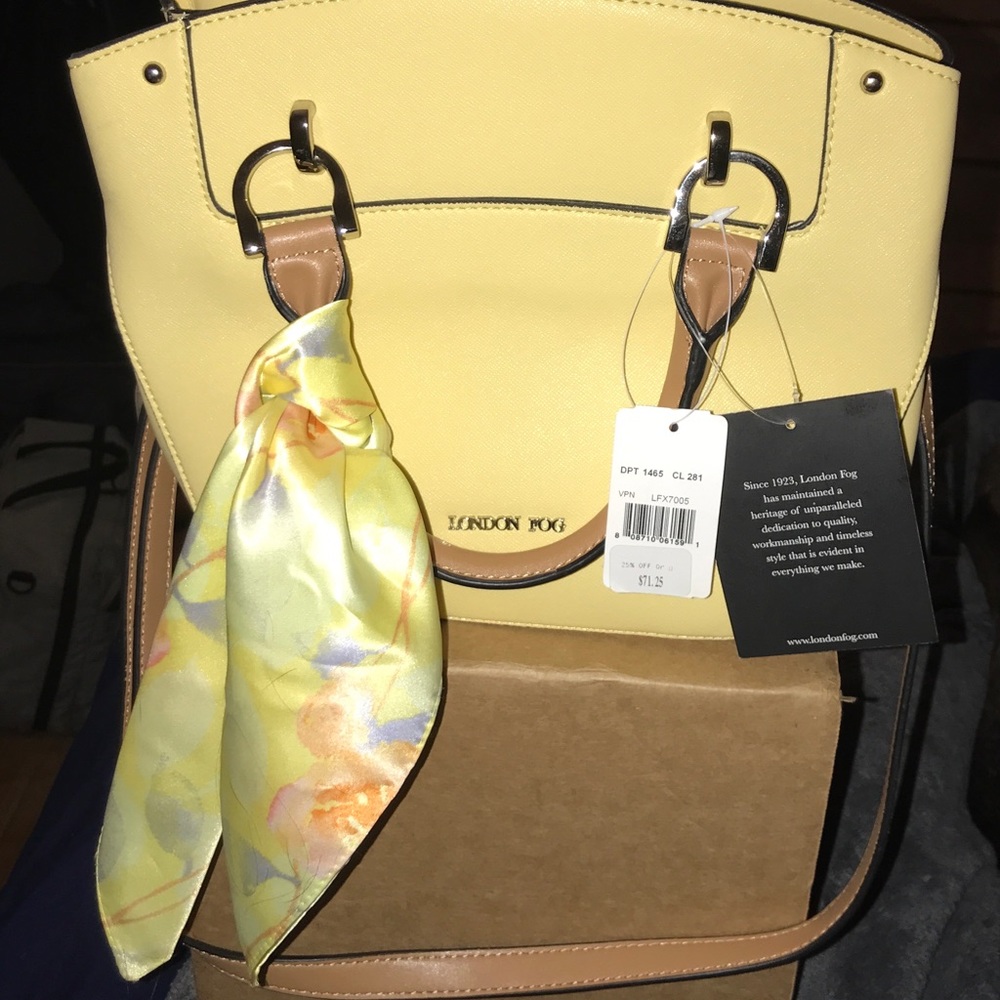 Yellow London Fog Handbag